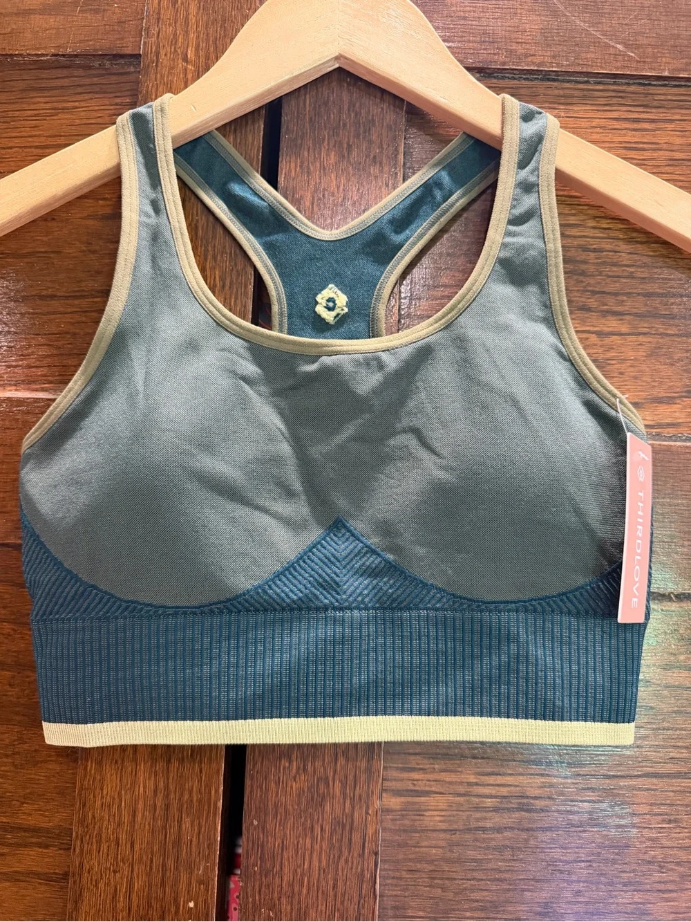 NWT Thirdlove small Racerback seamless Sports bra Bralette removable pads soft